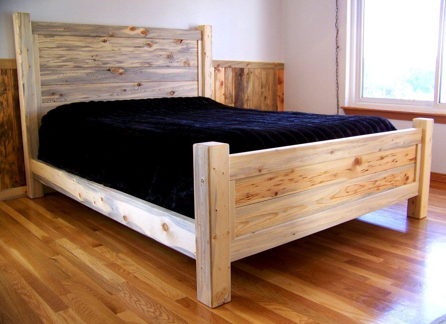 Bed frames made of pine