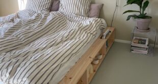 Bed frames made of pine