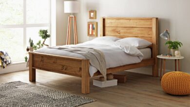 Bed frames made of pine