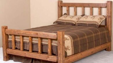 Bed frames made of pine
