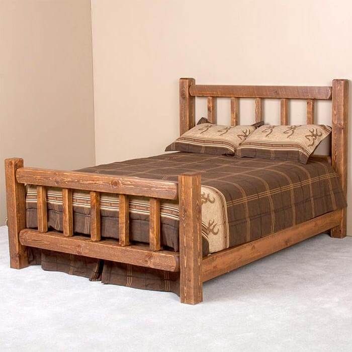 Bed frames made of pine for a natural touch to your bedroom