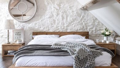 Bedroom furniture made of solid wood