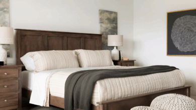 Bedroom furniture made of solid wood