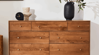 Bedroom furniture made of solid wood