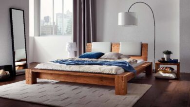 Beds made of wild oak