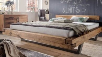 Beds made of wild oak