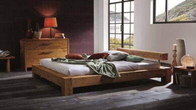 Beds made of wild oak