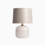 Bedside lamp in gold leaf