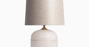 Bedside lamp in gold leaf