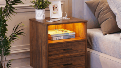 Bedside tables with drawers