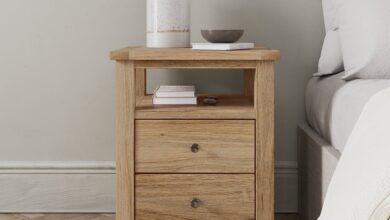Bedside tables with drawers
