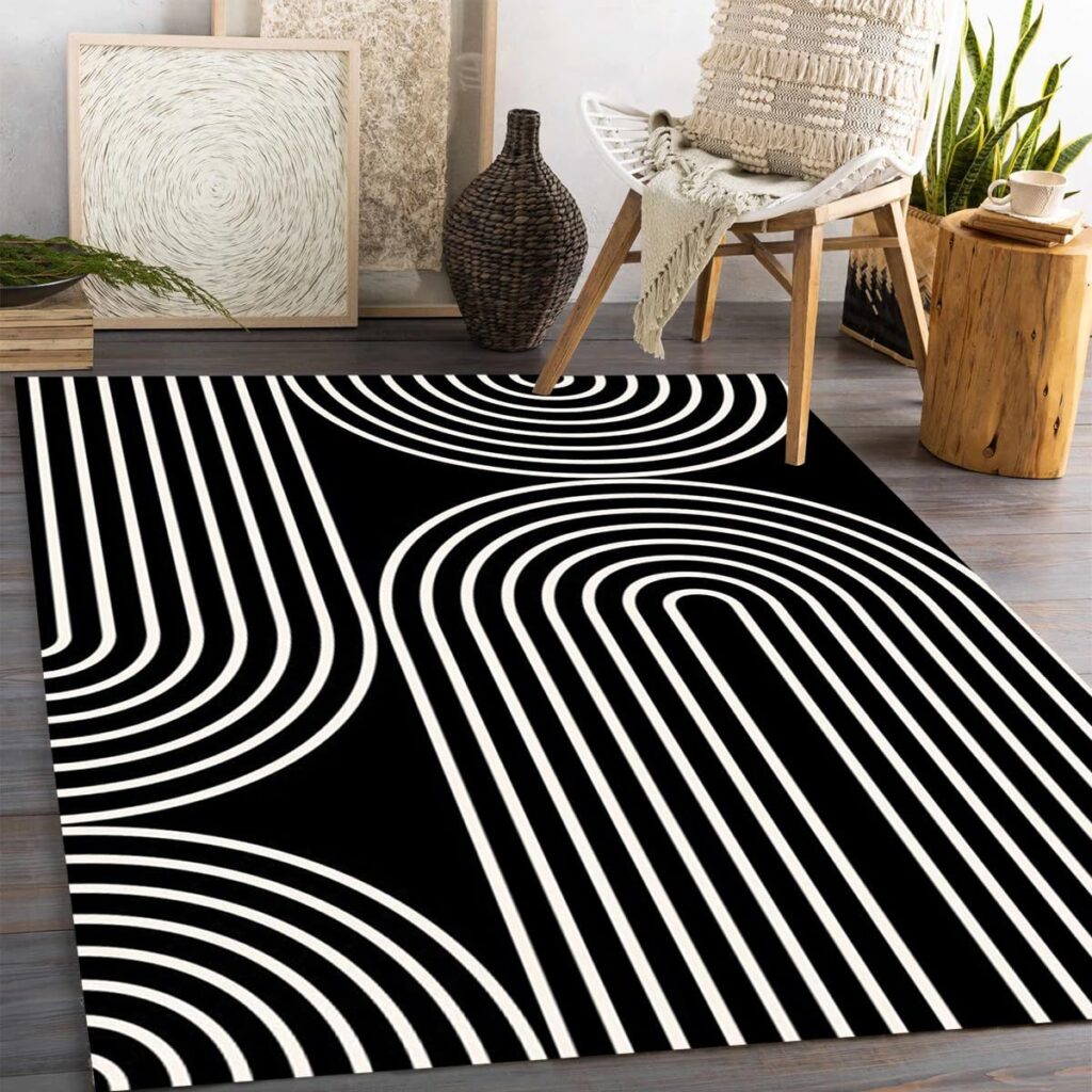 Black And White Area Rugs