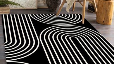 Black And White Area Rugs