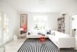 Black And White Striped Rug