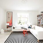 Black And White Striped Rug