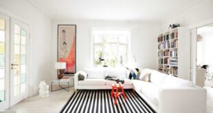 Black And White Striped Rug