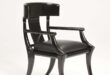 Black Leather Armchairs