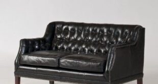 Black Leather Loveseat