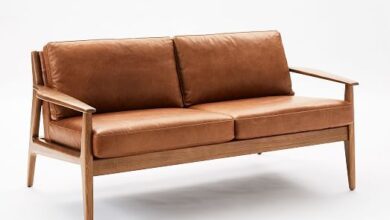 Black Leather Loveseat