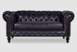 Black Leather Loveseat