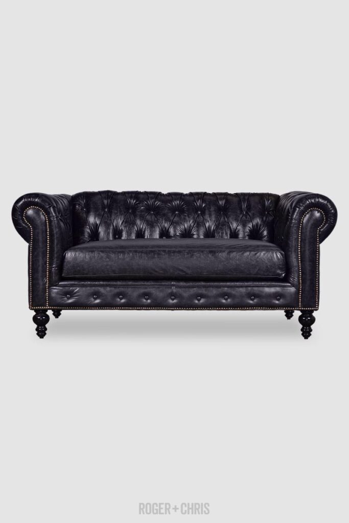 Black Leather Loveseat