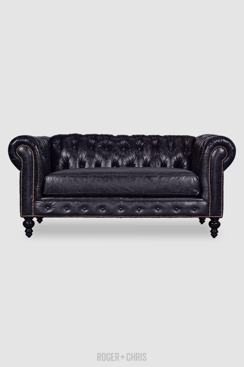 Black Leather Loveseat The Perfect Addition To Any Living Room