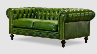 Black Leather Loveseat