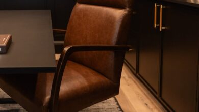 Black Leather Office Chair