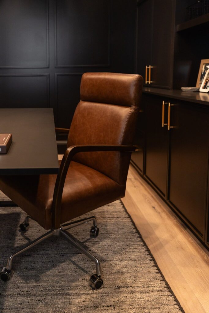 Black Leather Office Chair