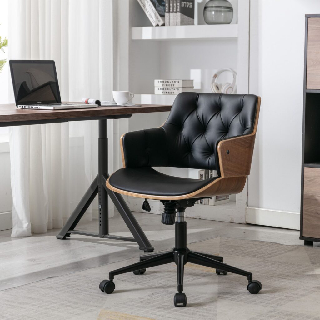 Black Leather Office Chair