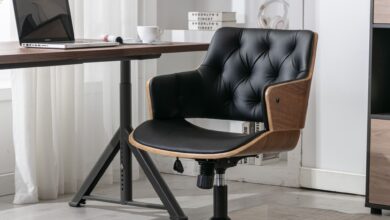 Black Leather Office Chair