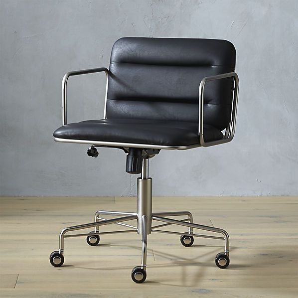 Black Leather Office Chair for Comfort and Style