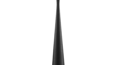 Black floor lamp