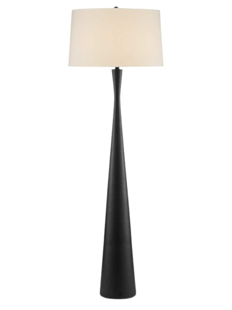 Black floor lamp