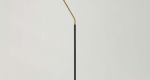 Black floor lamp