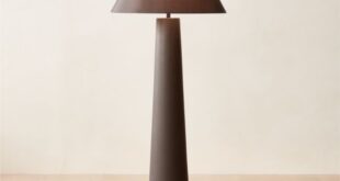 Black floor lamp