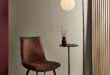 Black floor lamp