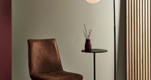 Black floor lamp