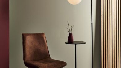 Black floor lamp