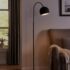 Black floor lamp