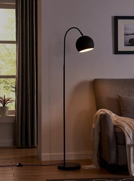 Black floor lamp