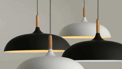 Black pendant lamp