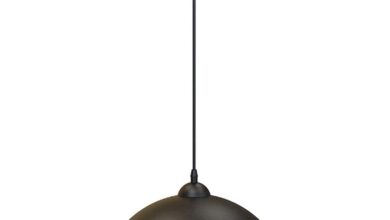 Black pendant lamp
