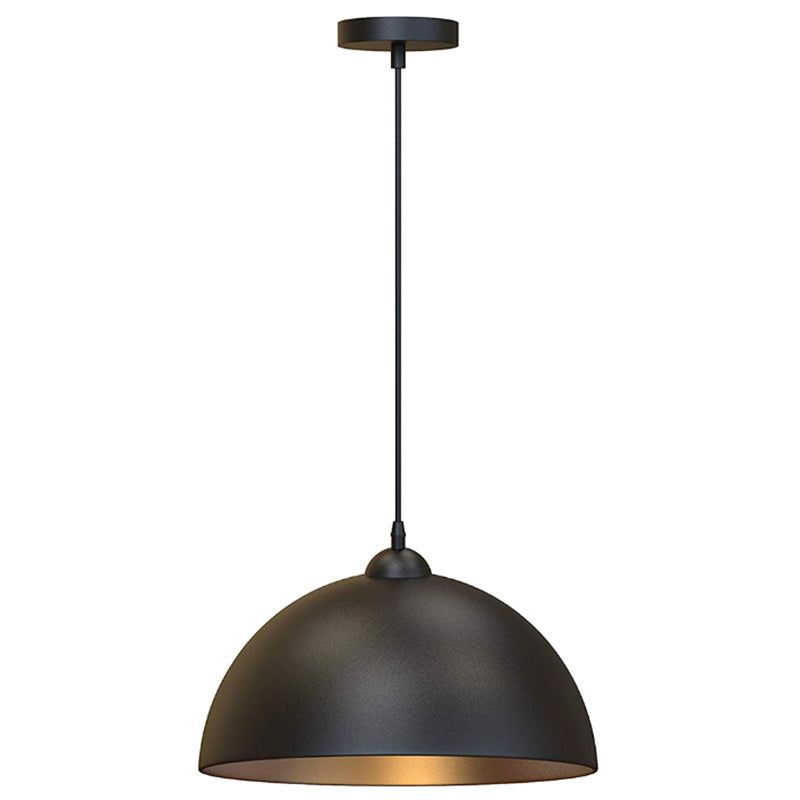 Black pendant lamp for a modern home