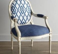 Blue And White Chair