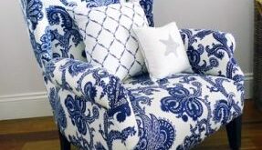 Blue And White Chair