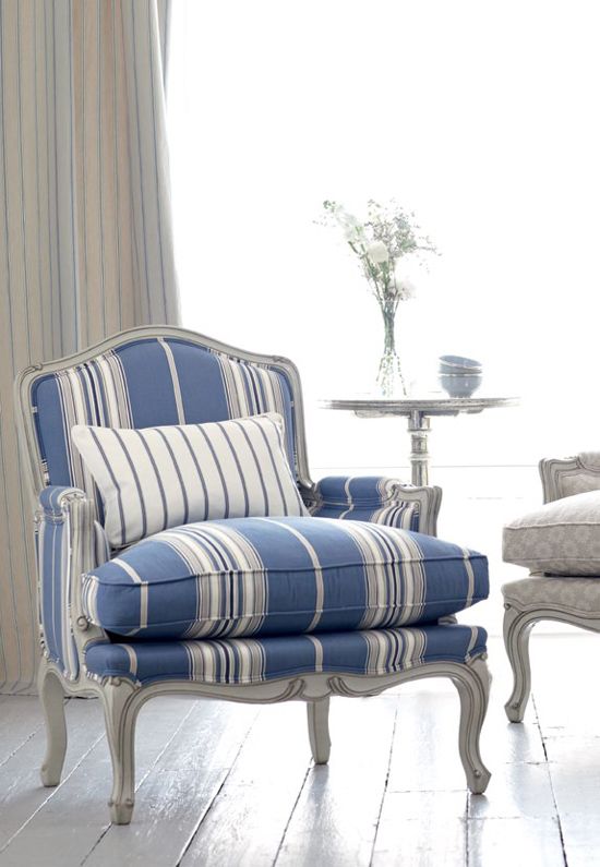 Blue And White Chair Inspiration for Home Decor