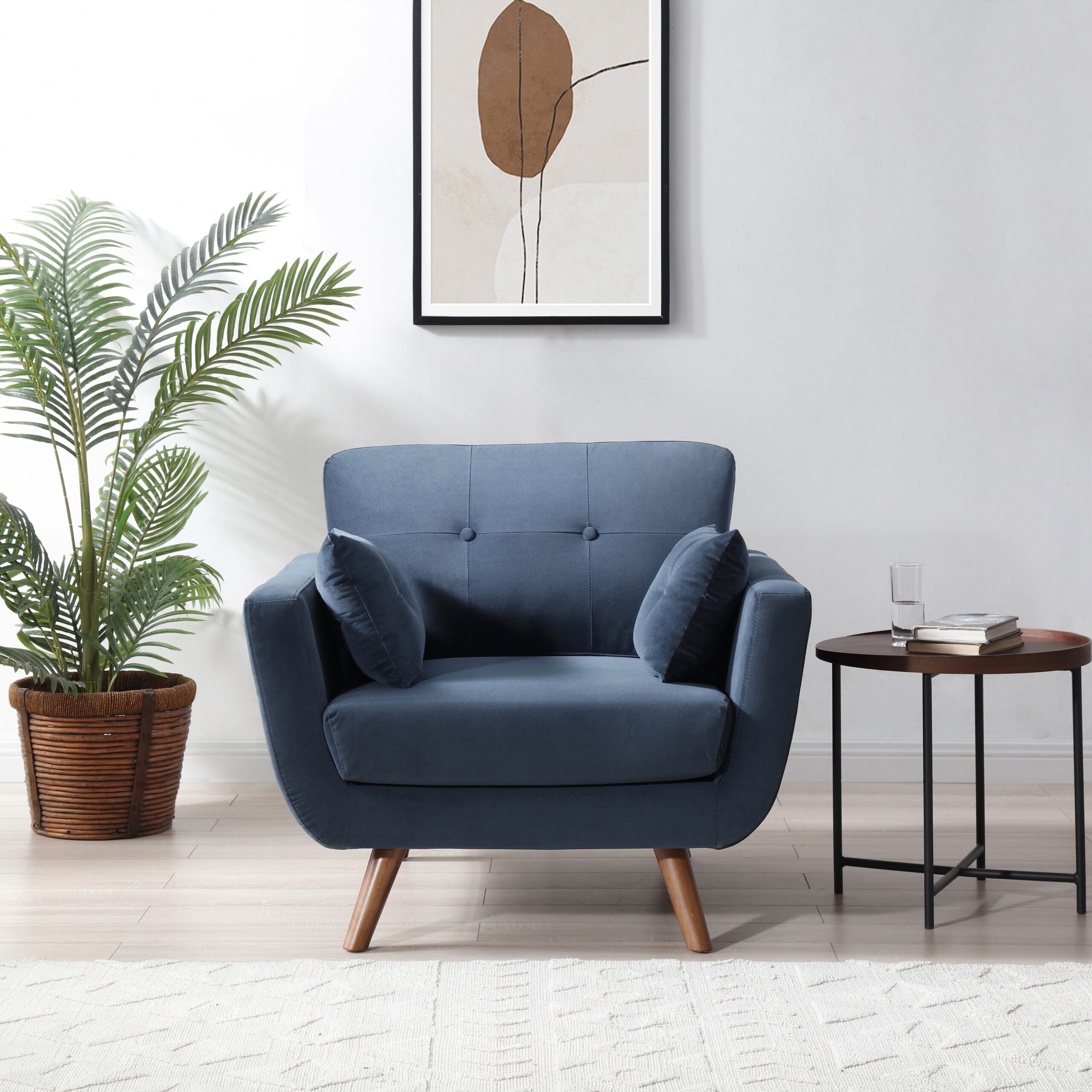 Blue Occasional Chair Stylish and Chic Furniture Accent for Any Room