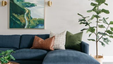 Blue Sectional Couch For Living Rooms