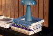 blue table lamps